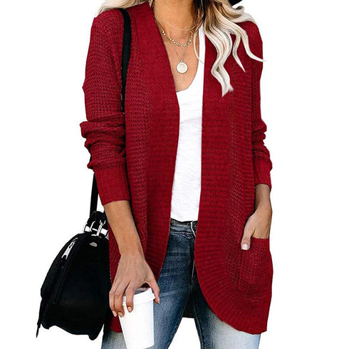 Large Pocket Sweater Cardigan